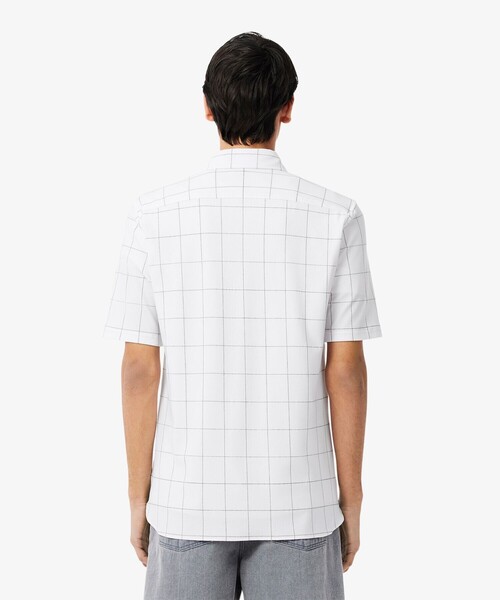 LACOSTE（ラコステ）の「ウィンドウペーンチェックジャージシャツ（シャツ/ブラウス・メンズ・ブラック/ネイビー・42/40/41/39）」の4枚目の写真