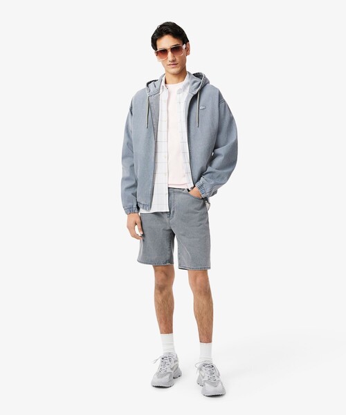 LACOSTE（ラコステ）の「ウィンドウペーンチェックジャージシャツ（シャツ/ブラウス・メンズ・ブラック/ネイビー・42/40/41/39）」の8枚目の写真