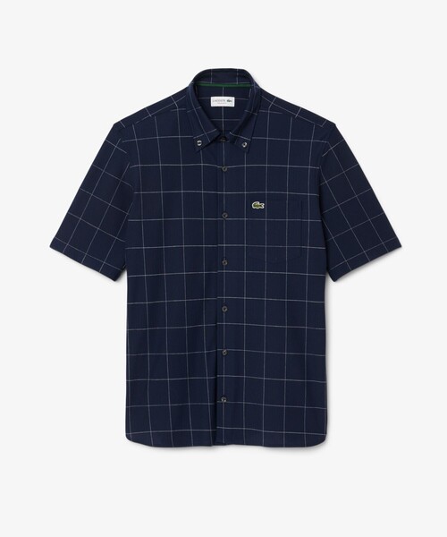 LACOSTE（ラコステ）の「ウィンドウペーンチェックジャージシャツ（シャツ/ブラウス・メンズ・ブラック/ネイビー・42/40/41/39）」の11枚目の写真