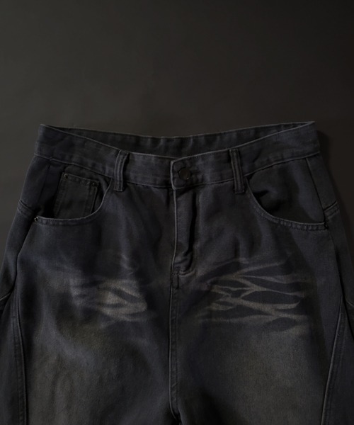 EFFECTION(エフェクション)の「EFFECTION // vintage wash wide balloon buggy curve denim pants〈ヴィンテージウォッシュ加工 ワイド バルーン バギー カーブ デニム パンツ〉(デニムパンツ・メンズ・ブルー系その他/ブラック系その他・MEDIUM/LARGE/X-LARGE/SMALL)」の11枚目の写真