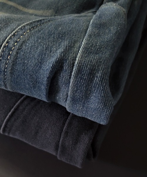 トップブランドのファッション EFFECTION denim curve buggy balloon wide wash vintage // パンツ