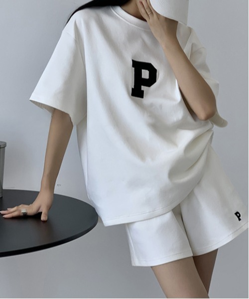 セール】ビッグシルエットクルースウェット半袖Tシャツ＆スウェット