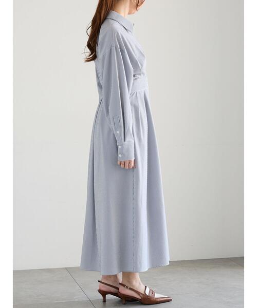 Te chichi（テチチ）の「サッカーストライプシャツワンピース（ワンピース・レディース・ブラック/ブルー・F）」の13枚目の写真