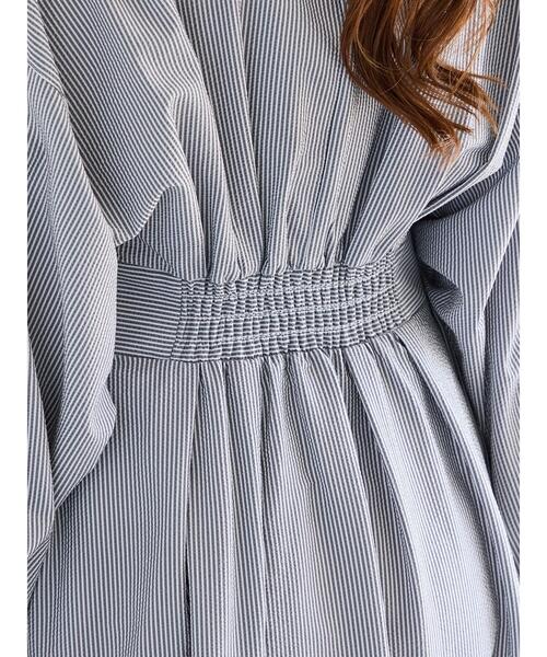 Te chichi（テチチ）の「サッカーストライプシャツワンピース（ワンピース・レディース・ブラック/ブルー・F）」の15枚目の写真