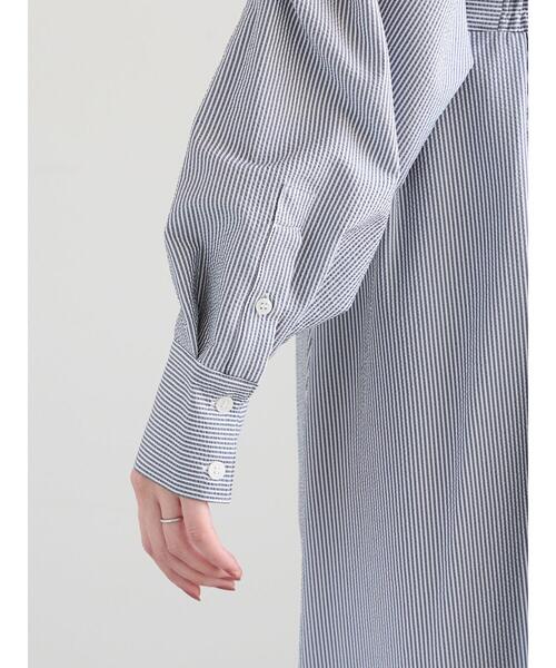 Te chichi（テチチ）の「サッカーストライプシャツワンピース（ワンピース・レディース・ブラック/ブルー・F）」の16枚目の写真