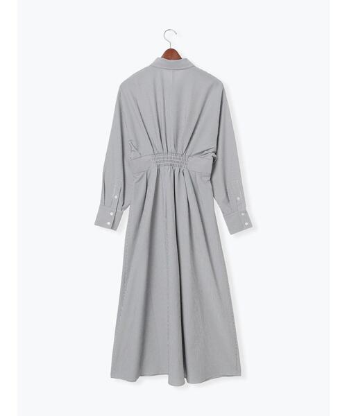 Te chichi（テチチ）の「サッカーストライプシャツワンピース（ワンピース・レディース・ブラック/ブルー・F）」の3枚目の写真