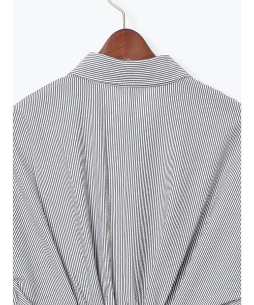 Te chichi（テチチ）の「サッカーストライプシャツワンピース（ワンピース・レディース・ブラック/ブルー・F）」の7枚目の写真