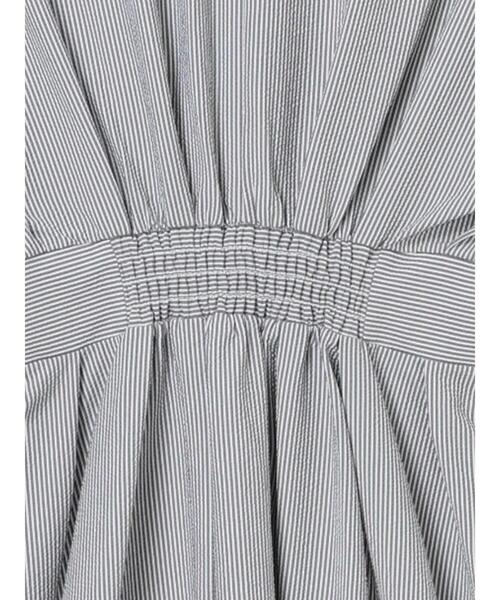 Te chichi（テチチ）の「サッカーストライプシャツワンピース（ワンピース・レディース・ブラック/ブルー・F）」の8枚目の写真