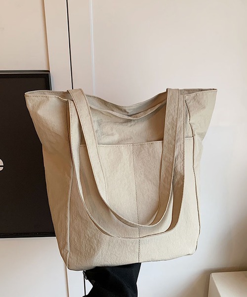Mignonjour（ミニョンジュール）の「Mignonjour/ナイロントートバッグ M2733（トートバッグ・レディース・ブラック/カーキ/ブルー/ピンク/ベージュ・FREE）」の3枚目の写真