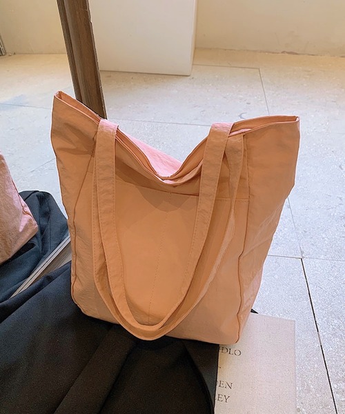 Mignonjour（ミニョンジュール）の「Mignonjour/ナイロントートバッグ M2733（トートバッグ・レディース・ブラック/カーキ/ブルー/ピンク/ベージュ・FREE）」の8枚目の写真