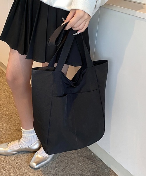 Mignonjour（ミニョンジュール）の「Mignonjour/ナイロントートバッグ M2733（トートバッグ・レディース・ブラック/カーキ/ブルー/ピンク/ベージュ・FREE）」の13枚目の写真