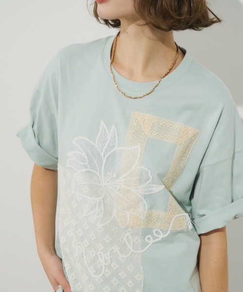 セール】コラージュレースTEE（Tシャツ/カットソー）｜Unitage