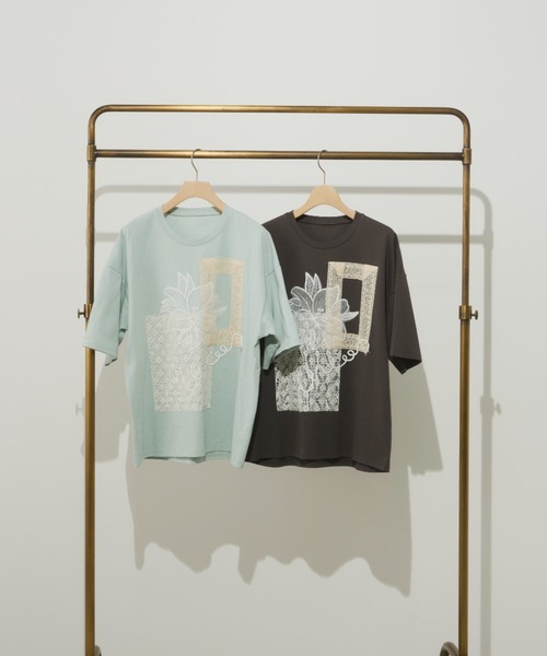tシャツ コラージュレースTEE レディース セール】コラージュレースTEE（Tシャツ/カットソー）｜Unitage