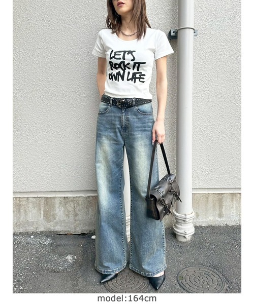 EGOIST(エゴイスト)の「手書き風ロゴTシャツ(Tシャツ/カットソー・レディース・ブラック/ホワイト・FREE)」の17枚目の写真