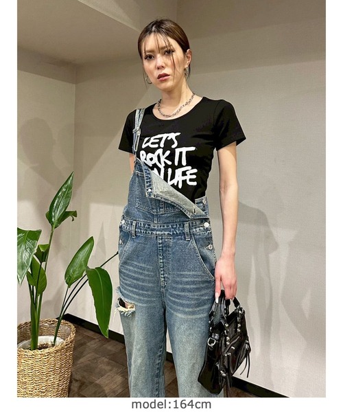 EGOIST(エゴイスト)の「手書き風ロゴTシャツ(Tシャツ/カットソー・レディース・ブラック/ホワイト・FREE)」の20枚目の写真