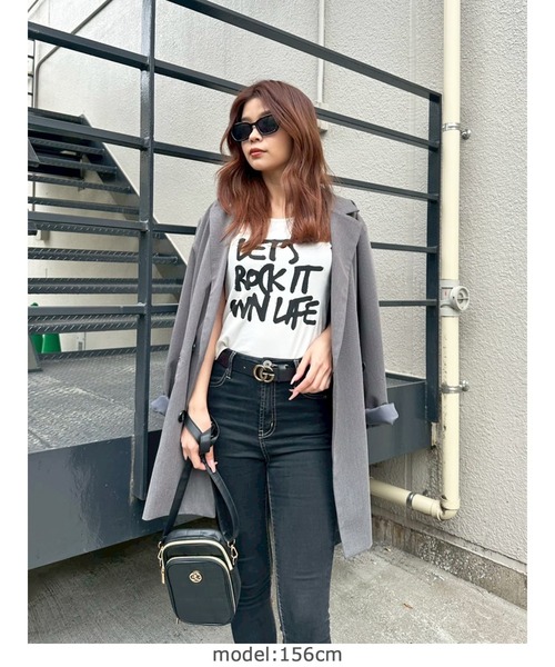 EGOIST(エゴイスト)の「手書き風ロゴTシャツ(Tシャツ/カットソー・レディース・ブラック/ホワイト・FREE)」の22枚目の写真