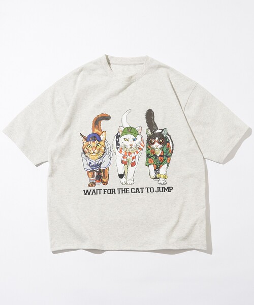 セール】限定展開 リラックスフィット 両面プリント クルーネックT