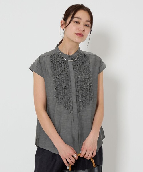 フロントフリル ブラウス UNITED ARROWS フロントフリル ブラウス - ファッション通販