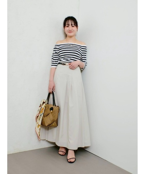 2WAY ネック5分袖プルオーバー（ニット/セーター）｜allureville