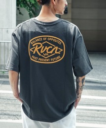 RVCA メンズ RANCH SEA SS Tシャツ 【2025年夏モデル】/ルーカバックプリント半袖ロゴTシャツ