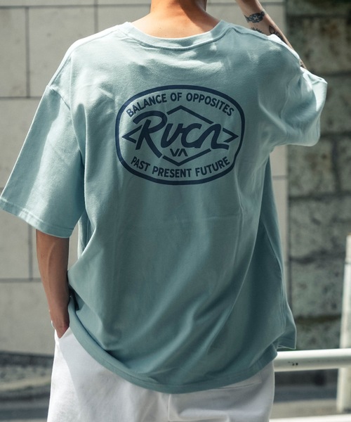 RVCA（ルーカ）の「RVCA メンズ RANCH SEA SS Tシャツ 【2025年夏モデル】/ルーカバックプリント半袖ロゴTシャツ（Tシャツ/カットソー・メンズ・スミクロ/ホワイト/オリーブ/ライトブルー/ブラック・MEDIUM/LARGE/SMALL/X-LARGE）」の5枚目の写真