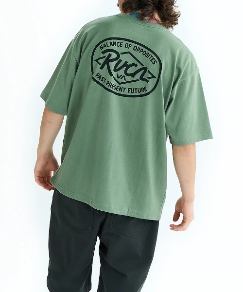 RVCA（ルーカ）の「RVCA メンズ RANCH SEA SS Tシャツ 【2025年夏モデル】/ルーカバックプリント半袖ロゴTシャツ（Tシャツ/カットソー・メンズ・スミクロ/ホワイト/オリーブ/ライトブルー/ブラック・MEDIUM/LARGE/SMALL/X-LARGE）」の21枚目の写真