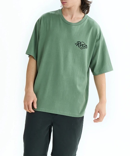 RVCA（ルーカ）の「RVCA メンズ RANCH SEA SS Tシャツ 【2025年夏モデル】/ルーカバックプリント半袖ロゴTシャツ（Tシャツ/カットソー・メンズ・スミクロ/ホワイト/オリーブ/ライトブルー/ブラック・MEDIUM/LARGE/SMALL/X-LARGE）」の22枚目の写真