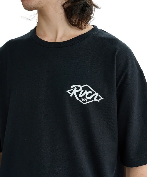 RVCA（ルーカ）の「RVCA メンズ RANCH SEA SS Tシャツ 【2025年夏モデル】/ルーカバックプリント半袖ロゴTシャツ（Tシャツ/カットソー・メンズ・スミクロ/ホワイト/オリーブ/ライトブルー/ブラック・MEDIUM/LARGE/SMALL/X-LARGE）」の15枚目の写真