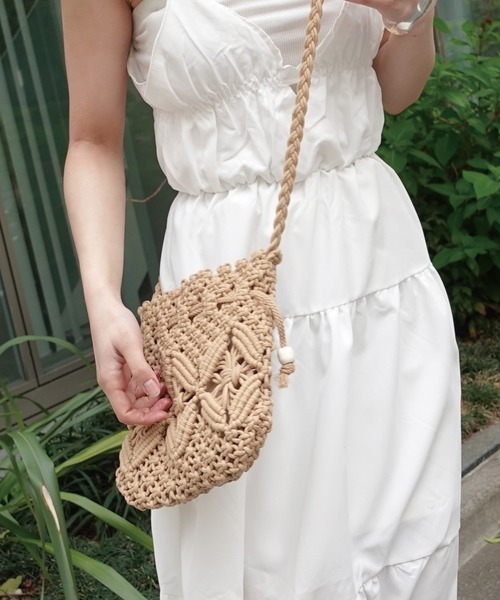 Amazon | [KOALAO] 編み込み バッグ ショルダーバッグ