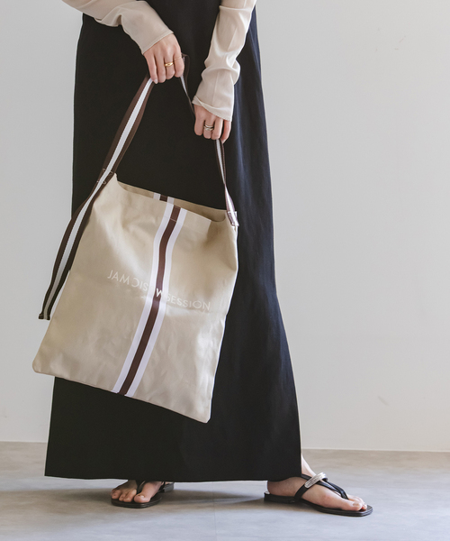 Noble（ノーブル）の「N.Jam/エヌジャム トート Small（トートバッグ・レディース・ベージュ/グリーン・FREE）」の7枚目の写真