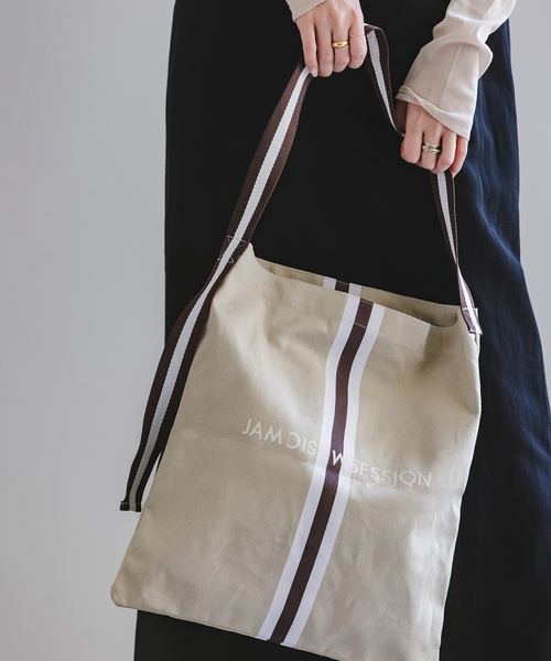 Noble（ノーブル）の「N.Jam/エヌジャム トート Small（トートバッグ・レディース・ベージュ/グリーン・FREE）」の8枚目の写真