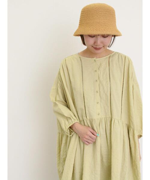 Samansa Mos2（サマンサ モスモス）の「はしごレースふんわりチュニック（チュニック・レディース・ブラック/イエロー/ベージュ/オフホワイト・F）」の12枚目の写真