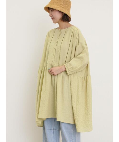 Samansa Mos2（サマンサ モスモス）の「はしごレースふんわりチュニック（チュニック・レディース・ブラック/イエロー/ベージュ/オフホワイト・F）」の13枚目の写真