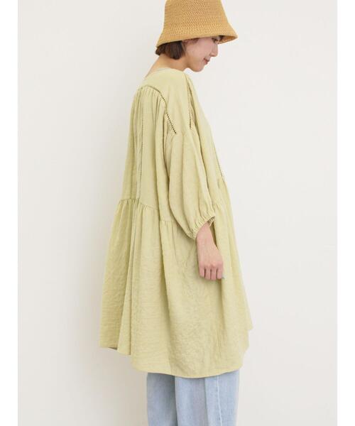 Samansa Mos2（サマンサ モスモス）の「はしごレースふんわりチュニック（チュニック・レディース・ブラック/イエロー/ベージュ/オフホワイト・F）」の14枚目の写真