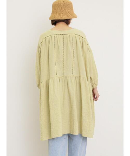 Samansa Mos2（サマンサ モスモス）の「はしごレースふんわりチュニック（チュニック・レディース・ブラック/イエロー/ベージュ/オフホワイト・F）」の15枚目の写真