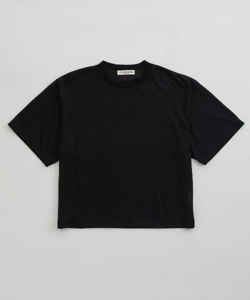 THE SHINZONE(ザ シンゾーン)の「SHEER GAUZE HALF SLEEVE TEE シアー ガーゼ ハーフ スリーブ Tシャツ(Tシャツ/カットソー・レディース・キナリ/グリーン/ブラック・FREE)」の15枚目の写真