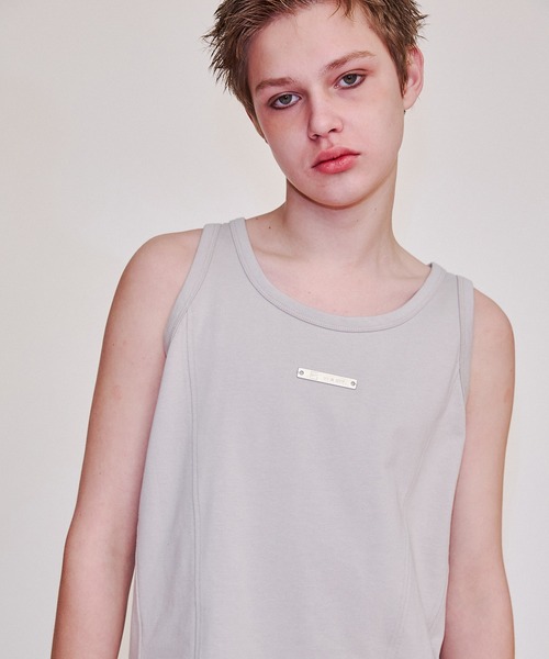 VI E DIT（ヴィエディット）の「Heavy tank top/ヘビータンクトップ/洗える/肉厚（タンクトップ・メンズ・ホワイト/ブラック・1/2）」の13枚目の写真