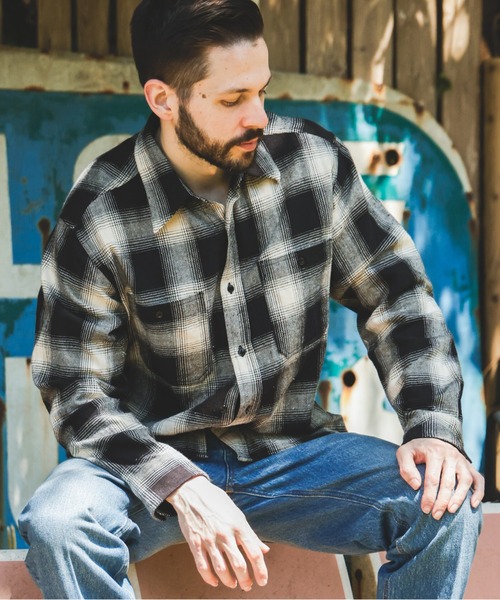 セール】OMBRE CHECK NEL / WORK SHIRT（シャツ/ブラウス）｜MR.OLIVE