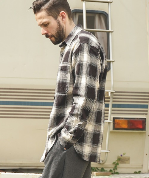 OMBRE CHECK NEL / WORK SHIRT（シャツ/ブラウス）｜MR.OLIVE