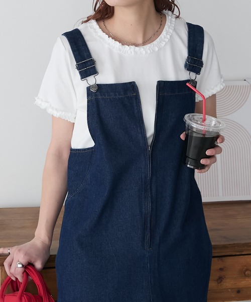 BONLECILL(ボンルシール)の「フリルTEE(Tシャツ/カットソー・レディース・オフホワイト/ブラック/ネイビー/オートミール・FREE)」の16枚目の写真