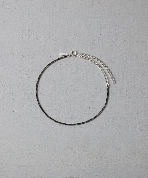 and cloud（アンドクラウド）の「Ink Chain Anklet（アンクレット・レディース・シルバー/ブラック・FREE）」の4枚目の写真