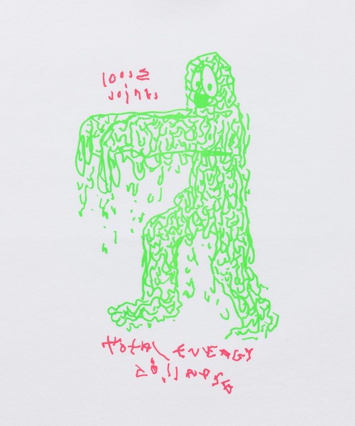 LOOSE JOINTS(ルーズジョインツ)の「STEWART ARMSTRONG - TOTAL ENERGY COLLAPSE S/S TEE(Tシャツ/カットソー・メンズ・ホワイト/ブラック・S/M/L)」の4枚目の写真