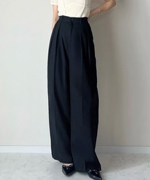 LAUIR（ラウアー）の「リネン混ツータックスラックス[高身長サイズMT/低身長サイズS有り]（スラックス）」