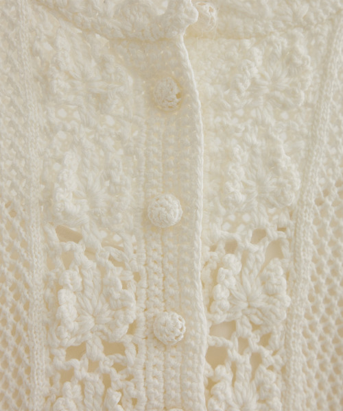 ROPE'（ロペ）の「クロシェニットワンピース/洗える（ワンピース・レディース・ホワイト/ネイビー・FREE）」の19枚目の写真