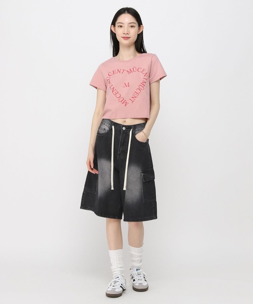 3.3 Field Trip （3.3フィールドトリップ）の「3.3 Field Trip／ロープハーフデニムパンツ（デニムパンツ・レディース・ブラック/ブルー・MEDIUM）」の19枚目の写真