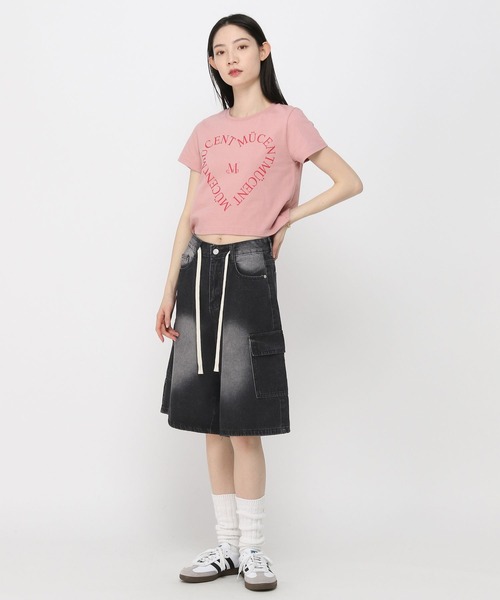 3.3 Field Trip （3.3フィールドトリップ）の「3.3 Field Trip／ロープハーフデニムパンツ（デニムパンツ・レディース・ブラック/ブルー・MEDIUM）」の21枚目の写真