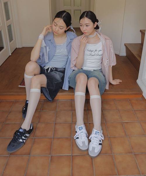 3.3 Field Trip （3.3フィールドトリップ）の「3.3 Field Trip／ロープハーフデニムパンツ（デニムパンツ・レディース・ブラック/ブルー・MEDIUM）」の12枚目の写真