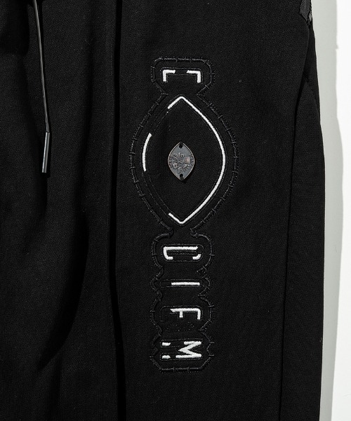 C DIEM（カルペディエム）の「mp13744-Embossed Logo Pants スウェットパンツ（スウェットパンツ・メンズ・ブラック/トップグレー・M/L/XL）」の5枚目の写真