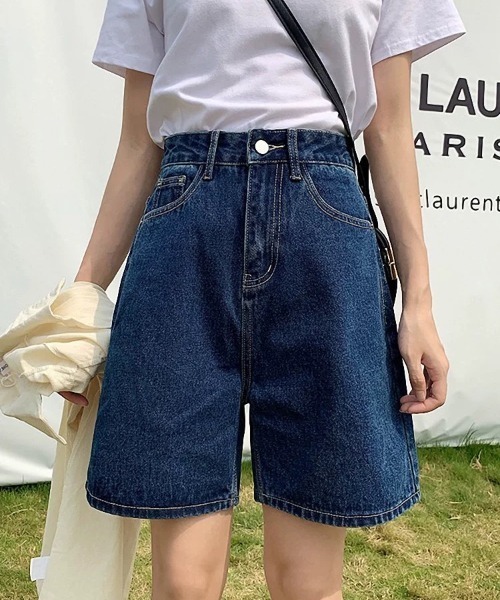 ampm(エーエムピーエム)の「デニムハーフパンツ(デニムパンツ・レディース・ブルー系その他/ブルー系その他2・S/M/L)」の15枚目の写真