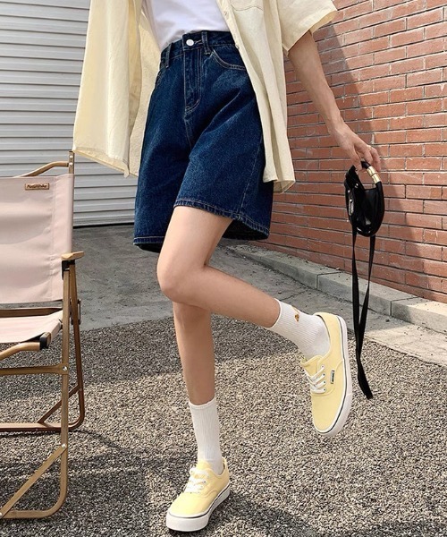 ampm(エーエムピーエム)の「デニムハーフパンツ(デニムパンツ・レディース・ブルー系その他/ブルー系その他2・S/M/L)」の18枚目の写真
